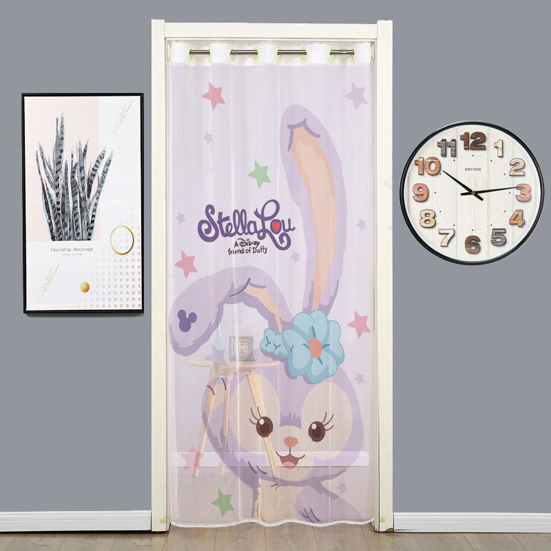 Mosquito-proof door curtain sand door summer household ventilation privacy bedroom partition curtain telescopic rod punch-free screen window soft door curtain