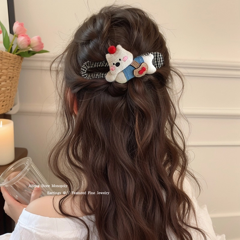 女性用コントラストカラーリボンダックビルヘアクリップ、ハイエンド2025年新作、後頭部用ワンラインクリップ、ヘアクリップ、ヘアアクセサリー|undefined