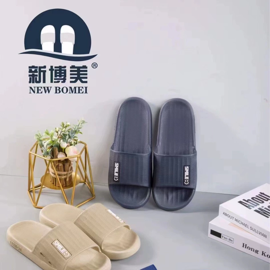 Оптовая продажа новых Bomei Y Series с мягким дном для ванной комнаты простые мужские сандалии и тапочки домашние мужские тапочки из ПВХ материала двойного размера