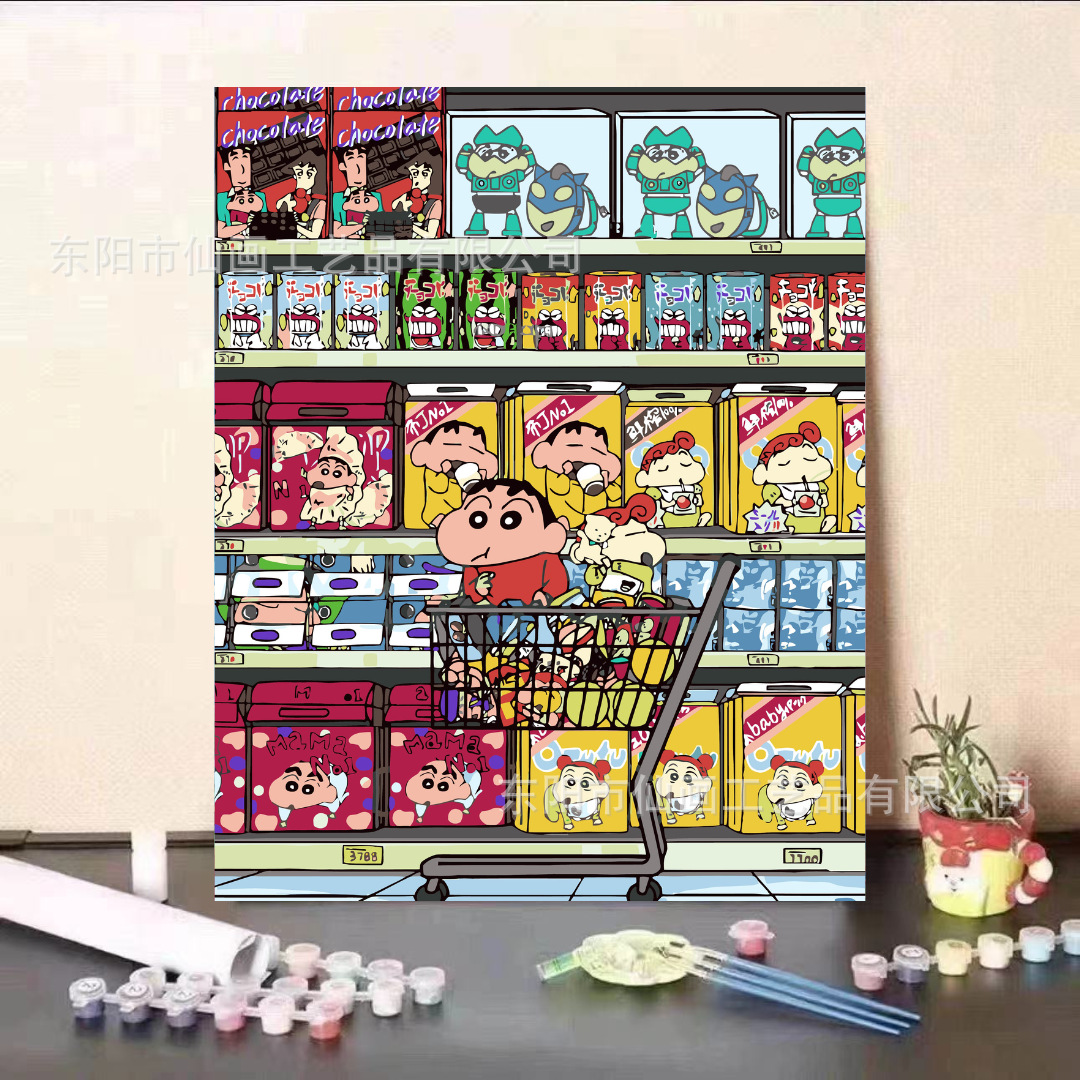 Crayón pequeño nuevo curar pintura al óleo digital dormitorio sala de estar decoración de escritorio de oficina para regalos amigos