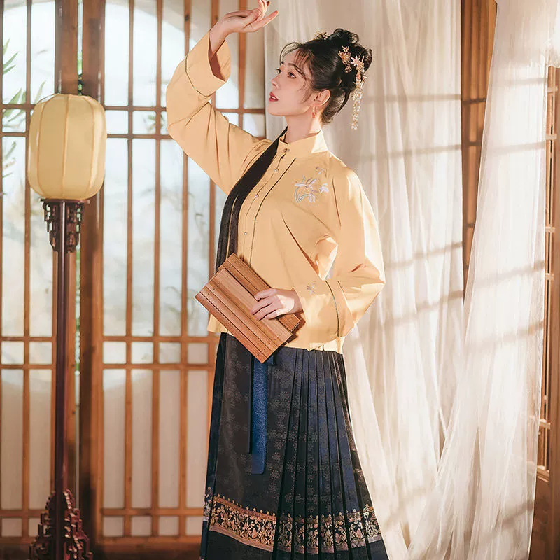 Новый китайский макияж, цветочная юбка с конским лицом, Cangshengge