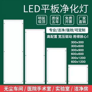 Ultra-Thin Led Cleanroom Panel Purification Light 300X1200 Dust-Free Workshop 600*1200 Hospital Operating Room