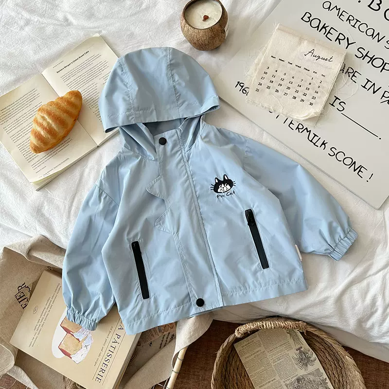 【现货】CW265667儿童外套2026春季新款男女宝宝卡通连帽童外套