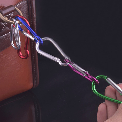 Spring backpack camping carabiner outdoor metal quick-hook luggage aluminum alloy hoist carabiner aviation aluminum buckle