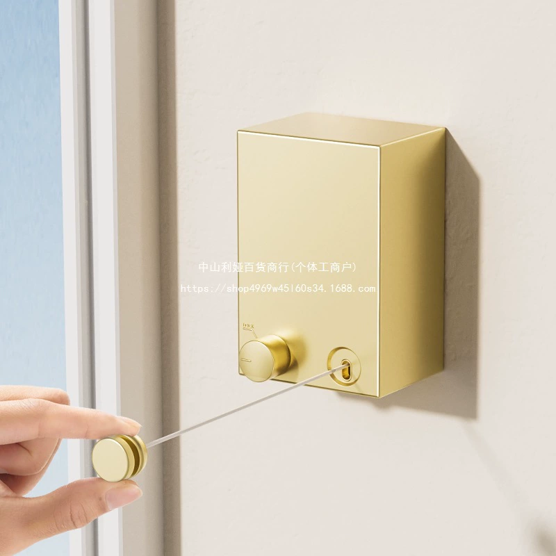 Невидимая веревка для белья, термоусадочная сушилка для одежды из стальной проволоки без перфорации, телескопическая подвесная сушилка для одежды для внутреннего балкона в ванной комнате, оптовая продажа