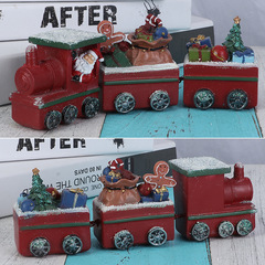 Cross-border Amazon train Christmas decorations Christmas gifts gingerbread man Santa bear crafts
