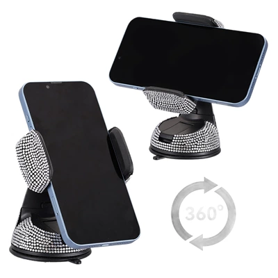 Car phone holder, 360 ° Rotating Suction