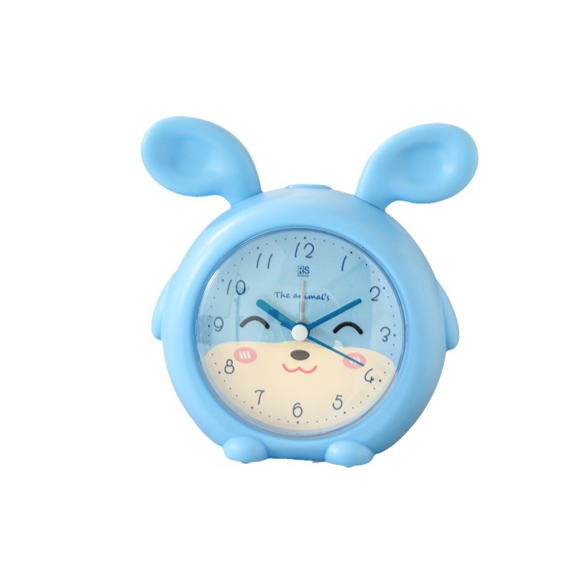 Fábrica directa lindo despertador de dibujos animados color caramelo silencioso con luz despertador para estudiantes WenChuang especial pequeño reloj despertador