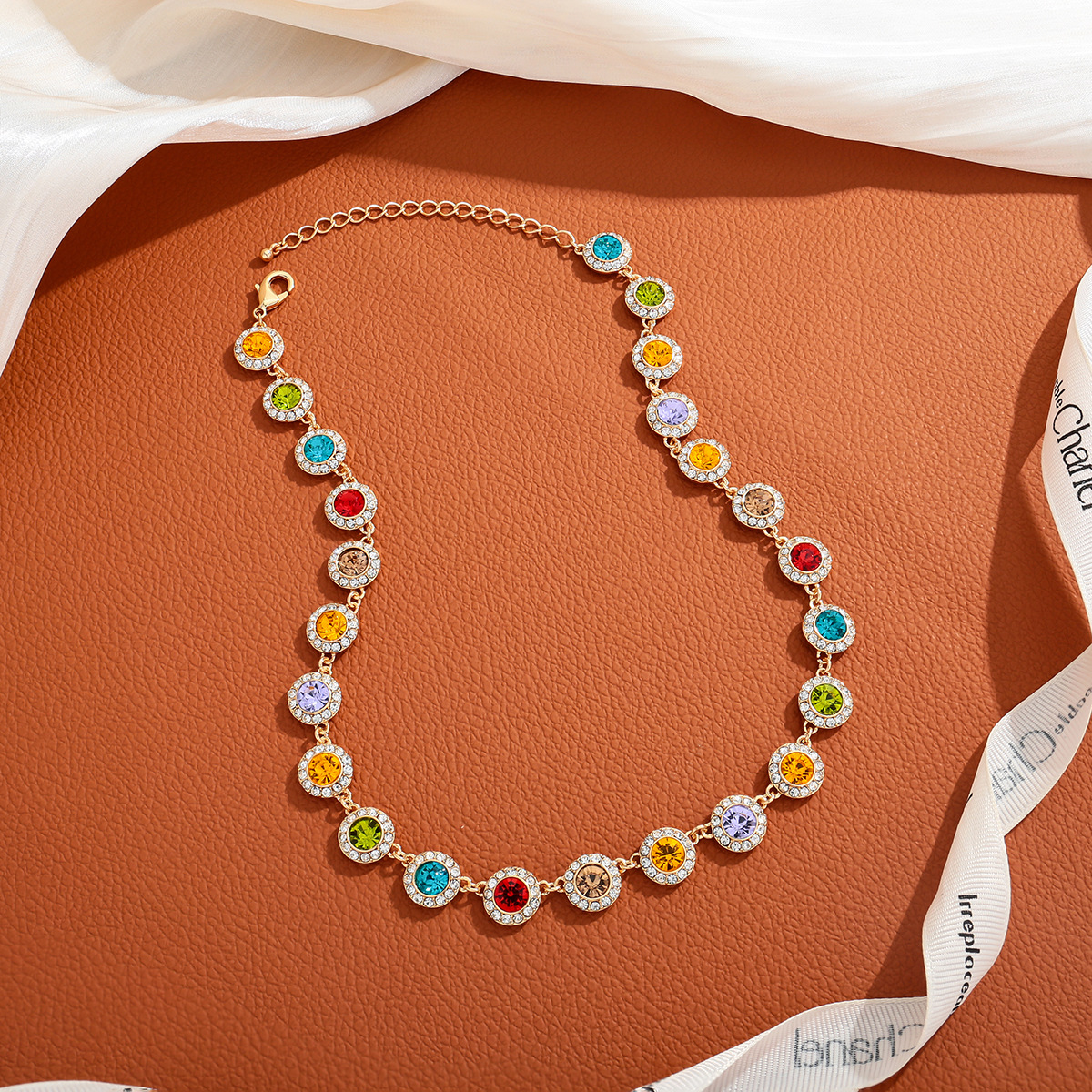 retro-colorful-dopamine-necklace-retro-fashion-necklace-elegant-and-fashionable-collarbone-chain-bracelet retro-colorful-dopamine-necklace-retro-fashion-necklace-elegant-and-fashionable-collarbone-chain-bracelet