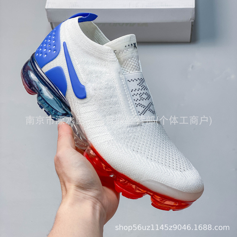 Putian Shoes Vapormax Fk Moc 2 Large Air Cushion Second Generation Slip-On Bandage Steam Air Cushion Jogging Shoes