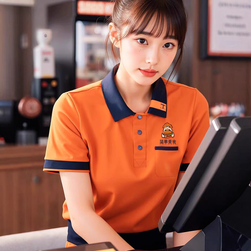 ポケットポロシャツ Tシャツ 半袖広告シャツ 作業服 夏作業服 メンズ レディース 工場服 ロゴプリント|undefined