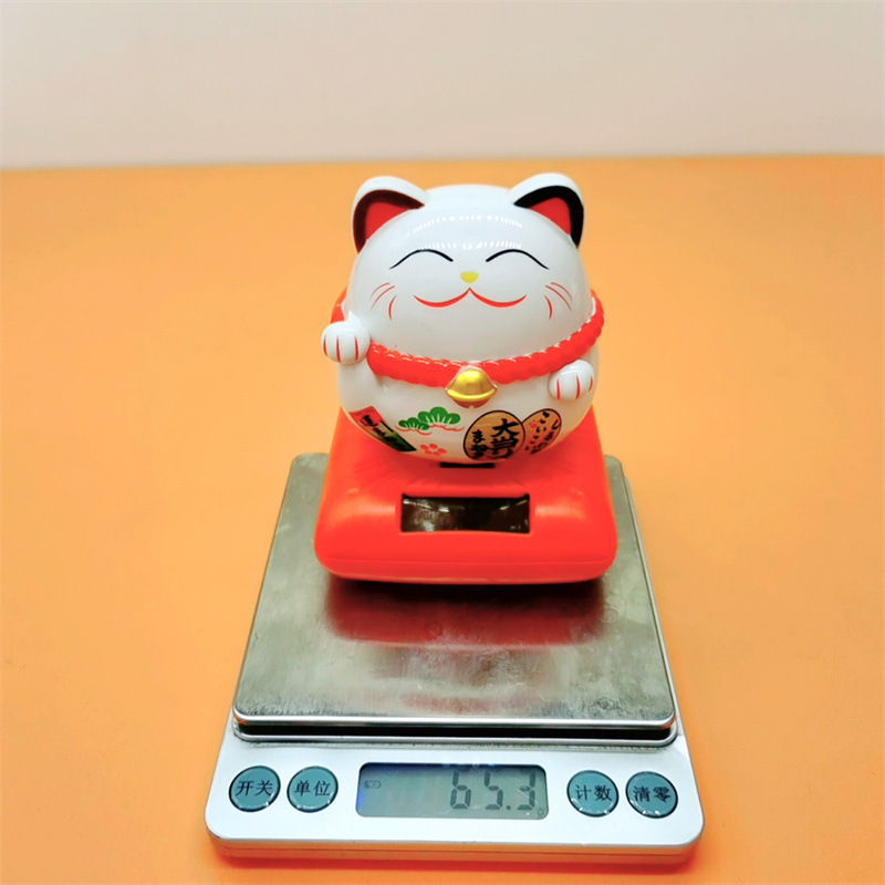 Cross-border creative solar fortune cat decoration car dashboard with cute decoration car supplies