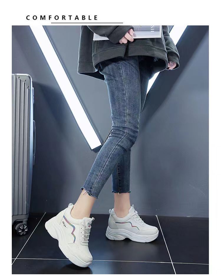 Naisten urheilukengät, nahkakengät, lenkkarit, kumipohjaiset iskunvaimennuskengät, kevyet jalkineiden lenkkarit_voghion.com