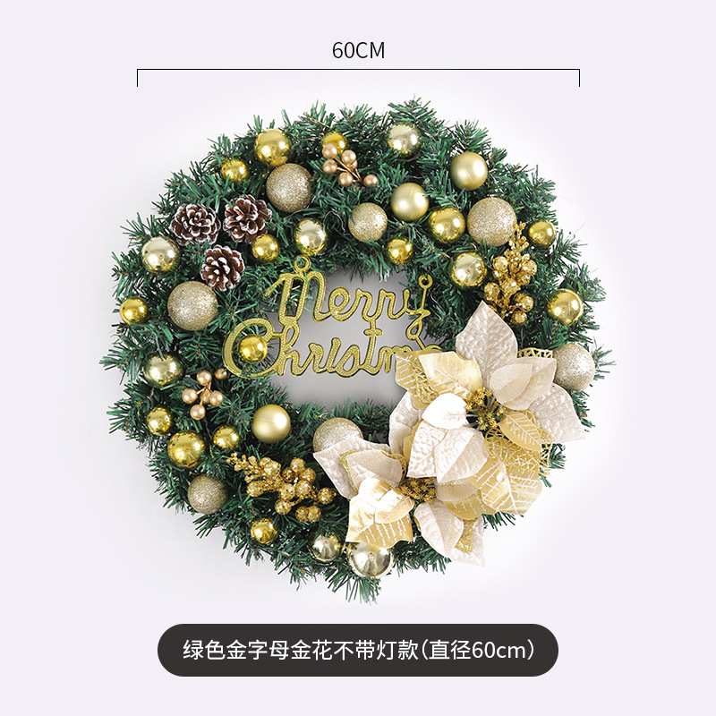 Guirnalda decorativa de Navidad 40/50/60cm Guirnalda decorativa de Navidad diseño de la escena de la ventana de ratán