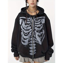 C 52432 3D Printed Zip Hoodie ����ӡ������ �羳ŷ������