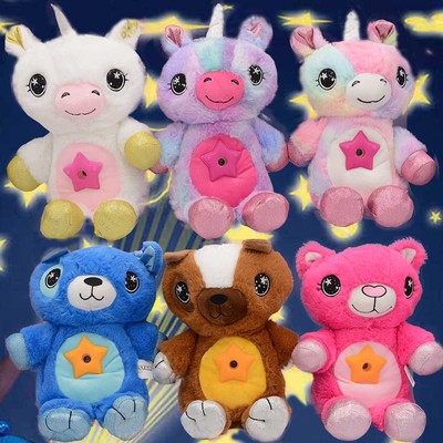 Star Belly Dream Lites Cross border children animal starry sky Projection lamp Sleep Lights Plush Toys