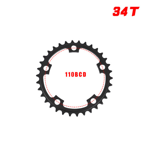 GOLDIX road bike chainring ultra-light 7075 aluminum alloy chainring 50/34T sprocket 110BCD