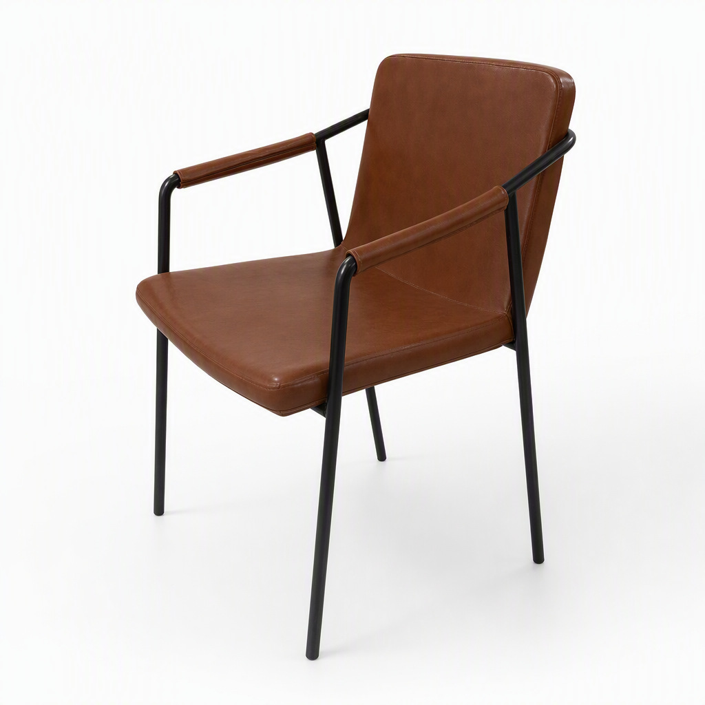 Silla de Comedor con Respaldo de Metal, Multifuncional, para Comedor y Hotel