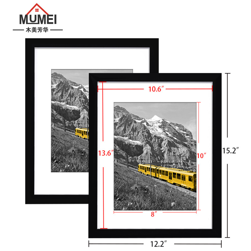 Amazon Solid Wood Photo Frame Landscape Poster Mounting Wooden Picture Frame Wall Hanging Display Stand Manufacturer Wholesale Rectangular