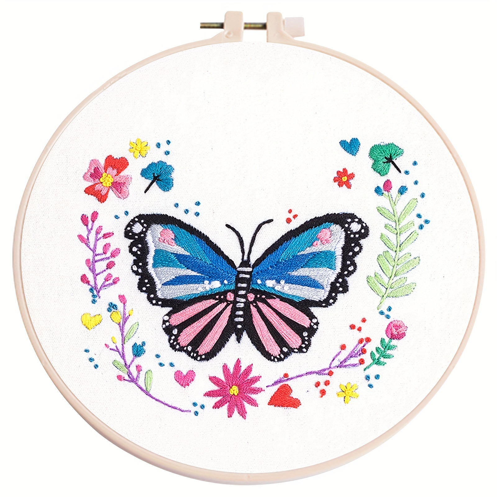 Ventas transfronterizas calientes para principiantes tela costura cruzada set bordado serie de flores material DIY paquete de pérdida de liquidación