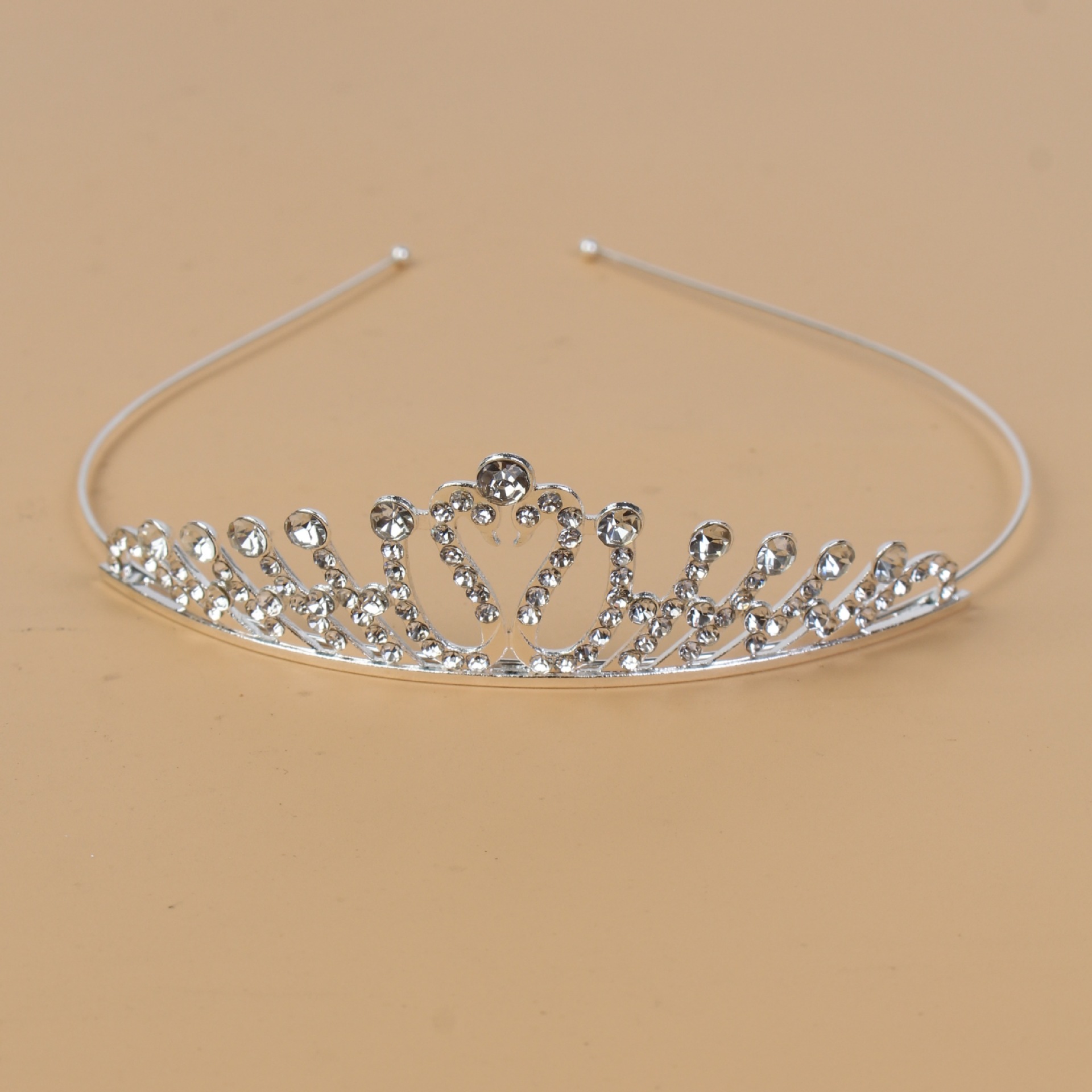 Princesa de cristal coreana corona de novia diamante de cristal anillo de cabello estudio de fotos accesorios para el cabello vestido de boda