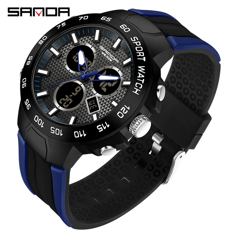 SANDA 3112 nueva moda multifuncional deportes al aire libre multifuncional reloj electrónico entrega