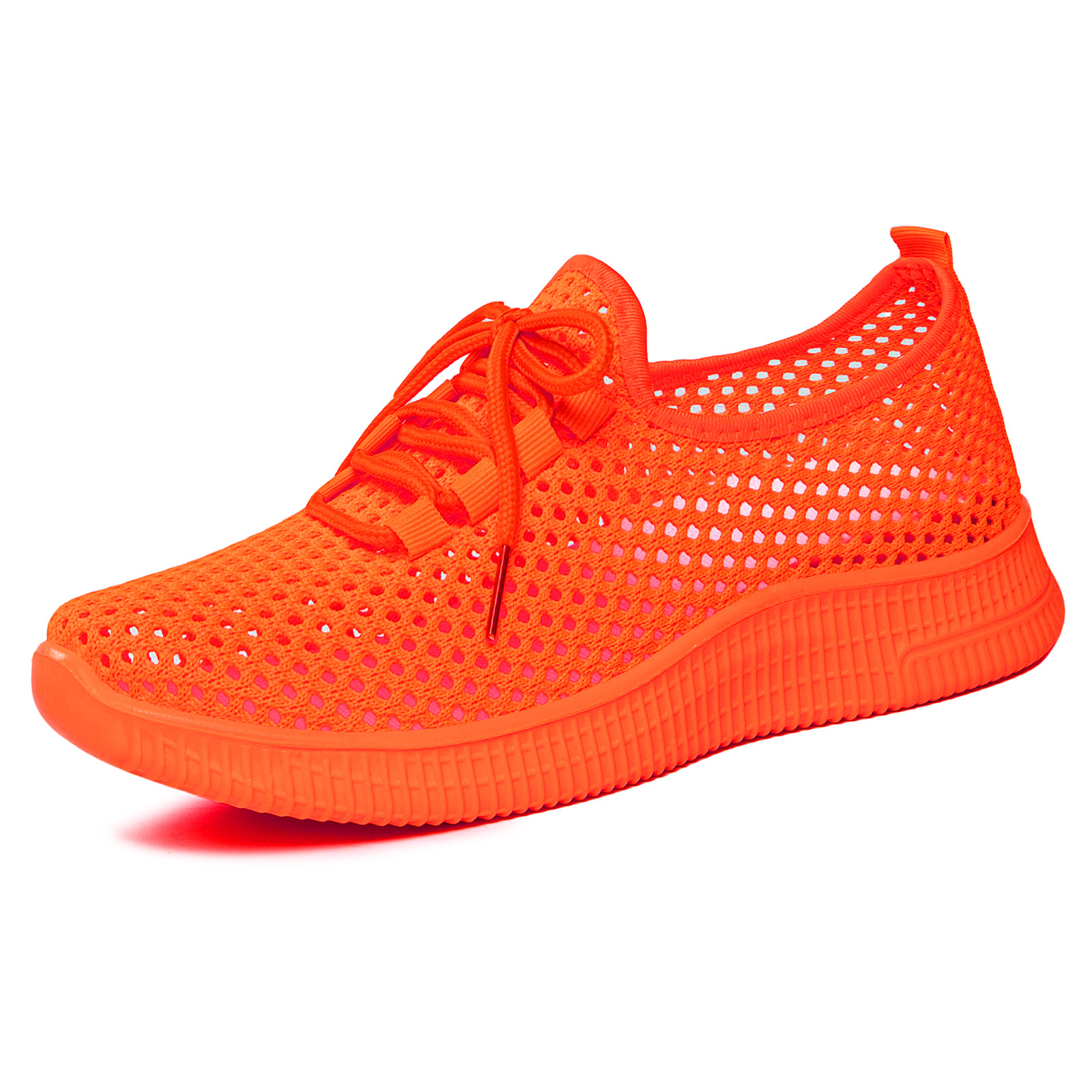 Otoño nuevo ocio de tela de mosca zapatos de poliuretano transpirables zapatos deportivos grandes comercio exterior zapatos de malla de mujer spot image 13