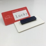 Креативный бейдж из пластиковой бумаги из ПВХ, производственная компания, карточка сотрудника, бейдж из эпоксидной смолы со сменным магнитным номером