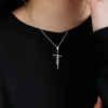 Sweet necklace hip-hop style stainless steel, suitable for import, internet celebrity, wholesale