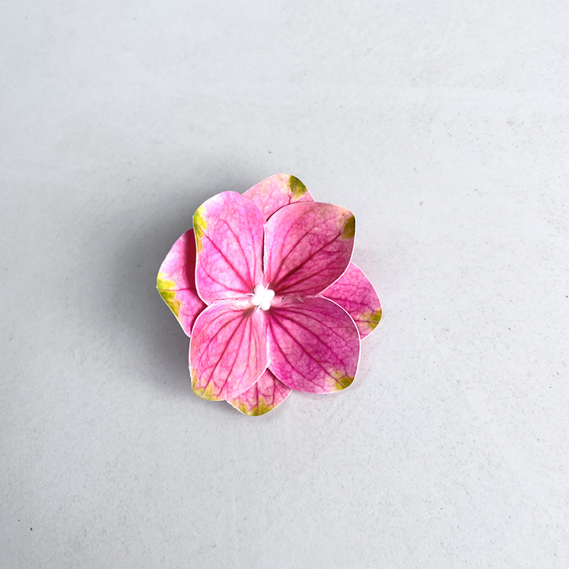 더블 레이어 수국-다크 핑크