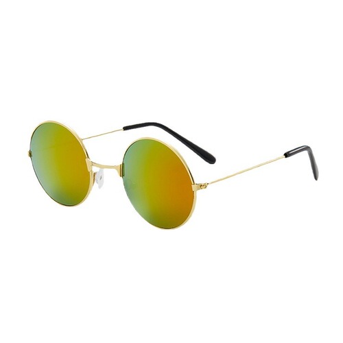 Retro round frame children's sunglasses, color film, round prince glasses, trendy men's and women's sunglasses, stall children's glasses
