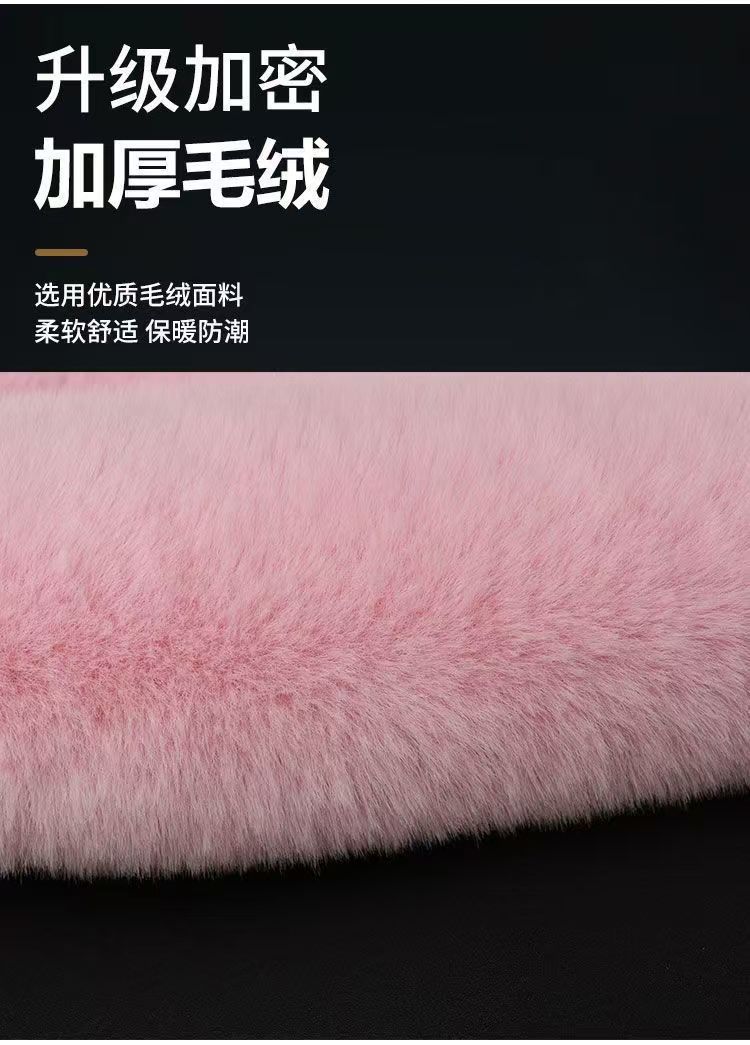 Manufacturer Wholesale Electric Vehicle Warm Seat Cover Plush Winter Thick Universal Electric Motorcycle Seat Cushion Seat Cover Battery Car Seat Cushion