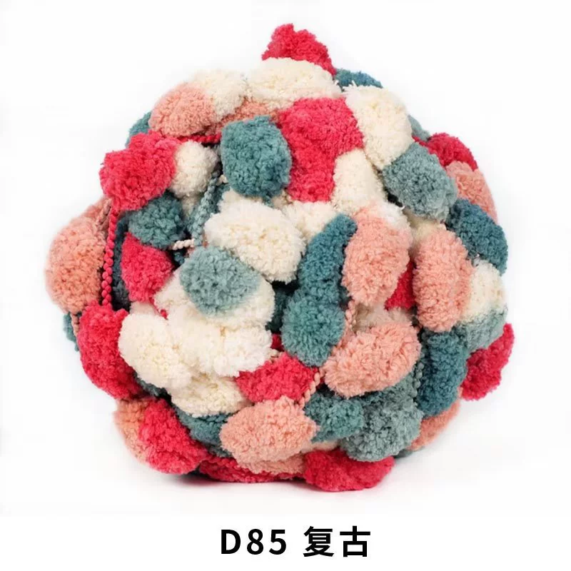 Пушистая пряжа из chenille, многоцветная отделочная пряжа для шарфов, шапок, половиков, 11×5 см, 0,098 кг