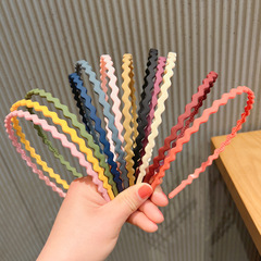 Matte wave fine hair clip for women, summer versatile side part hair clip, Korean style high forehead face wash hair tie hair accessory