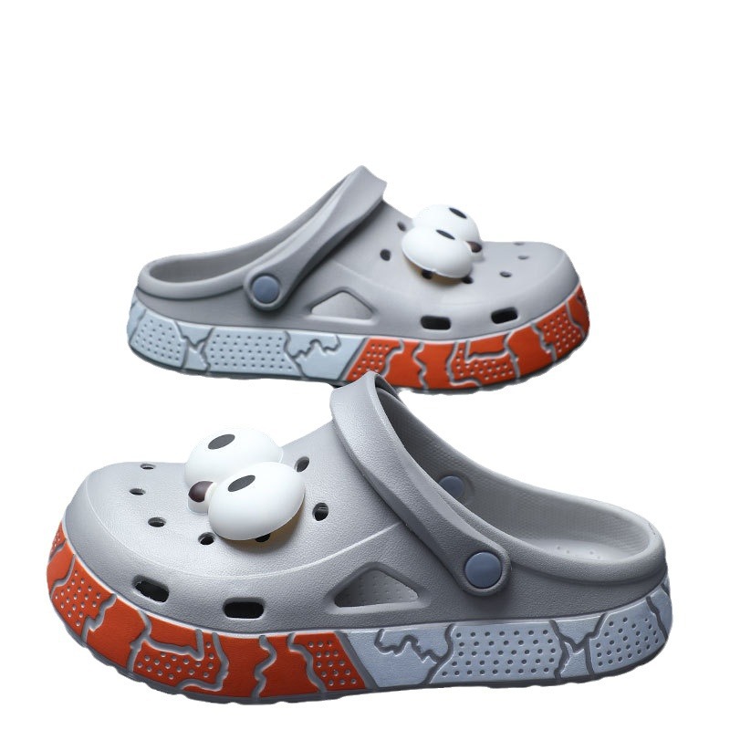 해변 동굴 신발 남성 야외 유행 소프트 솔 큰 눈 커플 BAOTOU 샌들 운전을위한 남성 신발