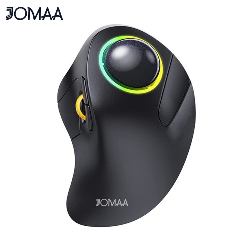 跨境热销 JOMAA 2.4G无线蓝牙双模轨迹球鼠标 可充电 静音办公|undefined
