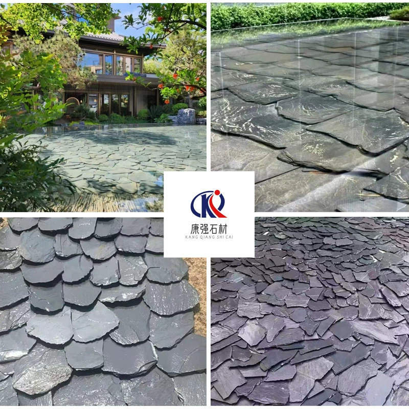 Натуральный подводный камень нерегулярный синий сланец