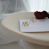 Sophisticated ear clips, adjustable small earrings, simple and elegant design, no pierced ears