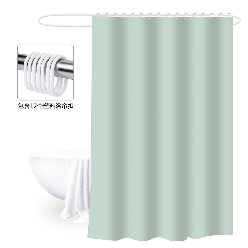 180X180 Cortina de ducha engrosada con hebilla cortina de baño PEVA cubierta de baño a prueba de moho impermeable baño partición Cortina de ducha