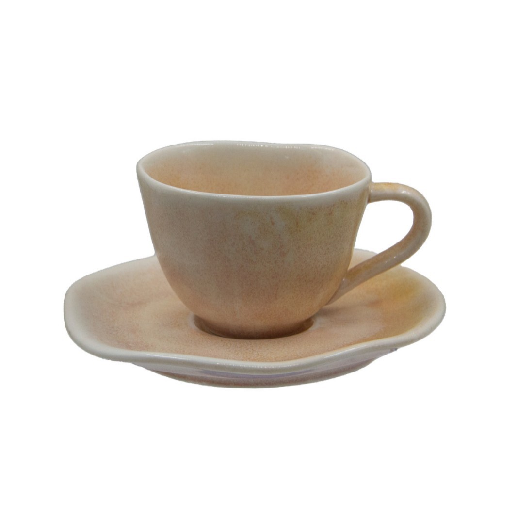 Justo retrógrado set de tazas de café concentrado 100ml taza de café italiano latte de la tarde taza de cerámica platos