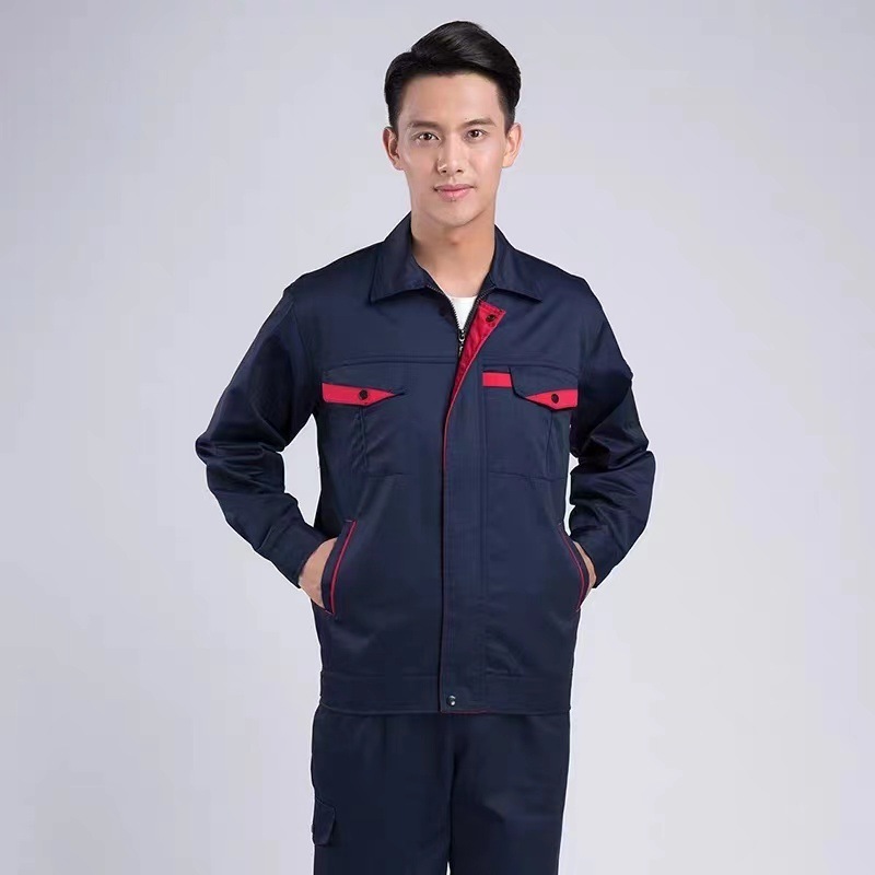 男性用作業服、春秋長袖工場服、耐摩耗性・防汚性作業服、自動車修理服、工事現場労働保護服、カスタマイズスーツ|undefined