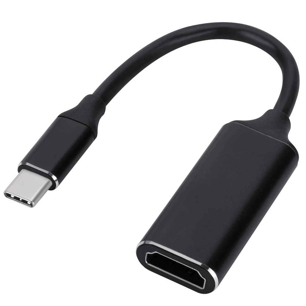Металлический корпус высокого блеска type-c to hdmi адаптер кабель 4K высокоразрешающий конвертер мобильного телефона компьютер большой экран переходной кабель