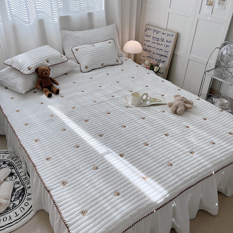 A类ins风全棉床盖单件儿童婴儿幼儿园小床床单纯棉学生宿舍被单