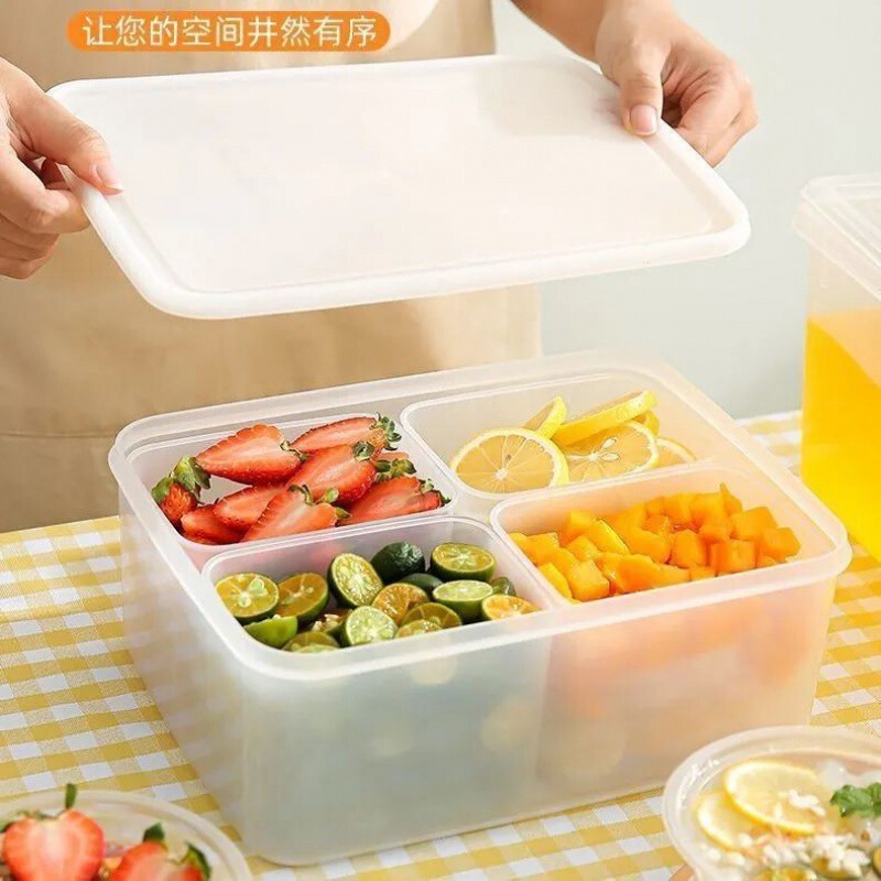 新商品の厚い鮮度保持箱食品冷凍アイスパウダーの屋台調味料業務用分格食品収納箱の卸売り|undefined