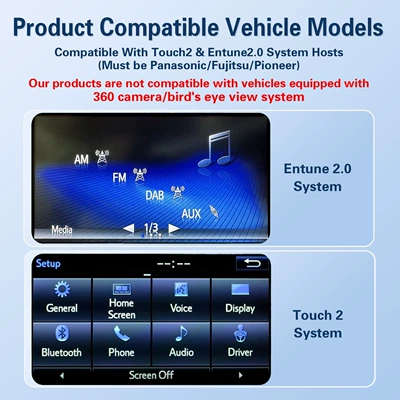 Suitable for Toyota: Simsiz CarPlay və Android Auto