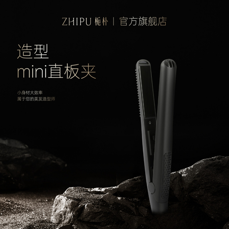 Zhipu straight plate clip roll straight dual-purpose splint mini portable durable styling stylist