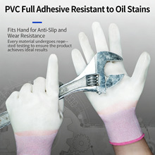 跨境专供pvc538满挂胶劳保手套工地防滑防油污手胶片满挂浸胶手套