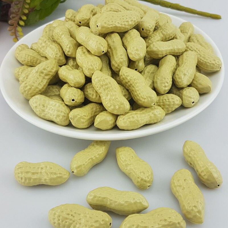 Factory Direct Sales of High Artificial Peanut Plastic Artificial Peanut Photography Props Early Education Decoration Ready for Sale