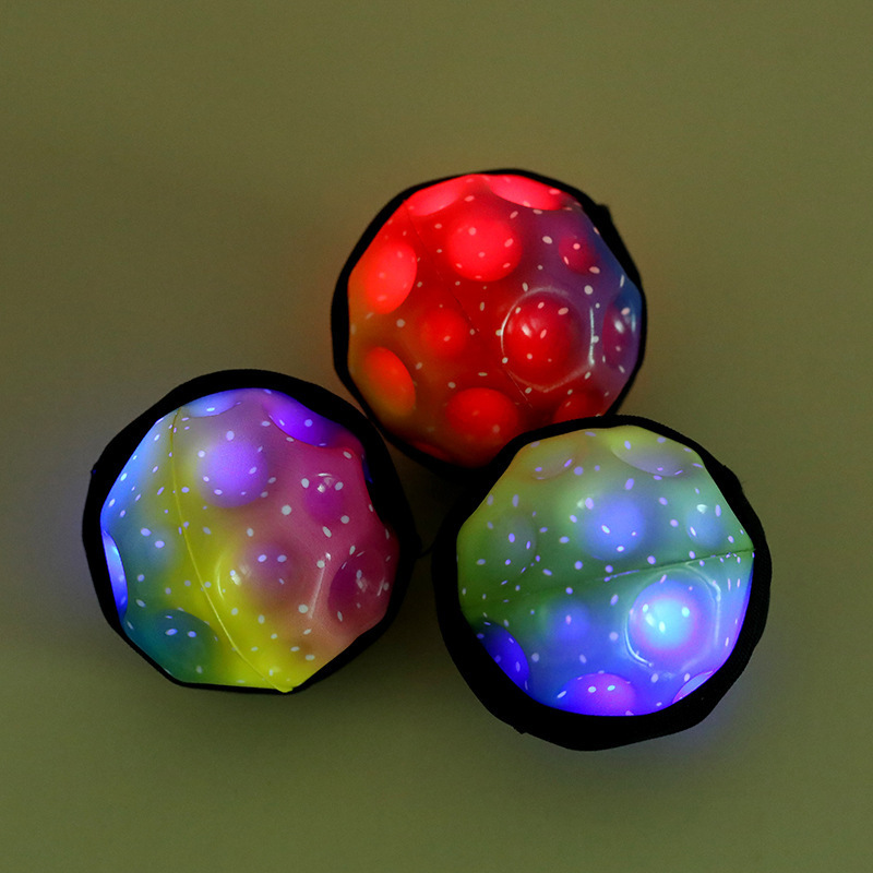 Bola de cristal brillante, pelota elástica para niños con cuerda, pelota de agua, pelota de juguete luminosa para niños y bebés, pelota que rebota, pelota para saltar