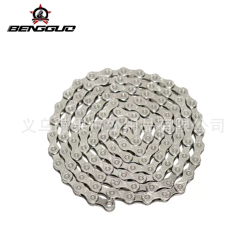山地车自行车电镀链条6/7/8/9/10/11/12速公路车单速链条骑行配件